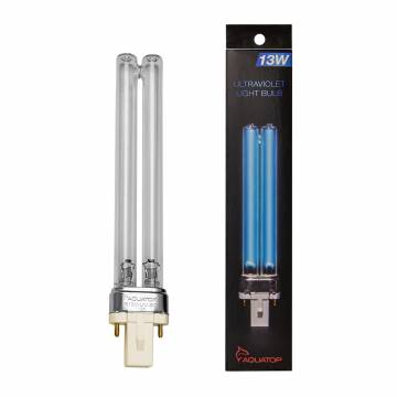 AQUATOP R13WUV-SQ 13 Watt UV Replacement Bulb for FZ13, SP13-UV, UVP-13, UVE-13, UVCP-13 & UVFK-13
